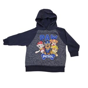 Paw Patrol Hoodie Nickelodeon 2T Toddler Blue Character‎ Pullover Sweatshirt